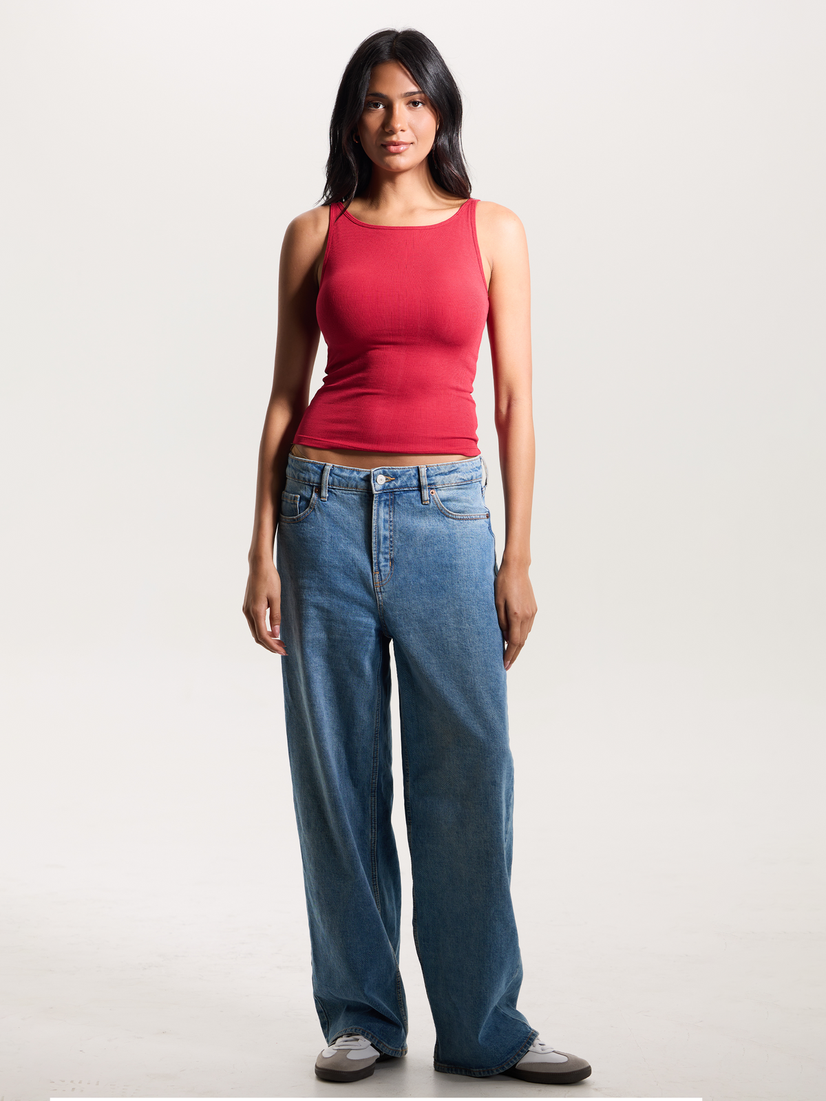 Ribbed Dainty Boat Neck Brami
