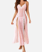 Nuisette longue fendue — Voile & Dentelle