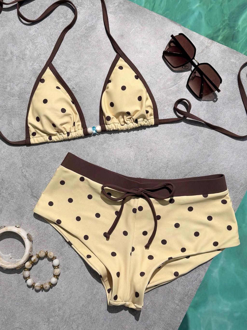 Triangle Top & Boy Shorts Bikini