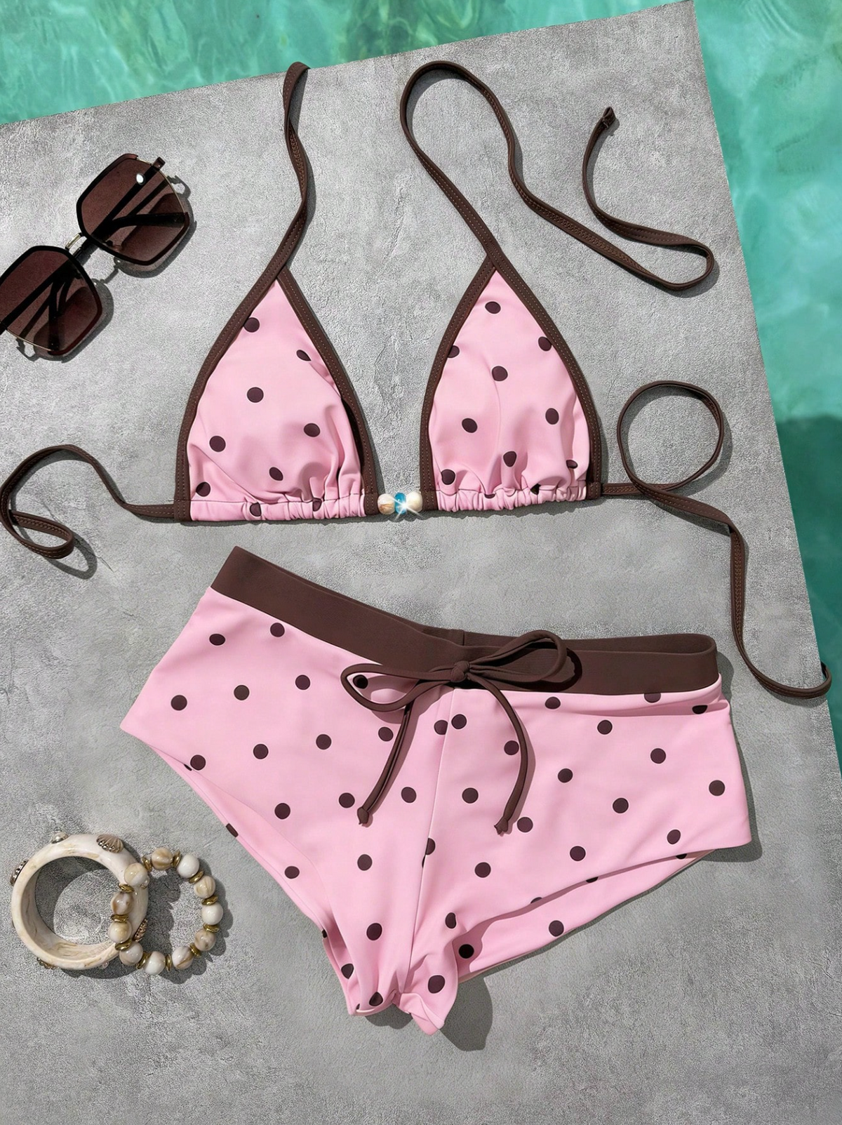 Triangle Top & Boy Shorts Bikini