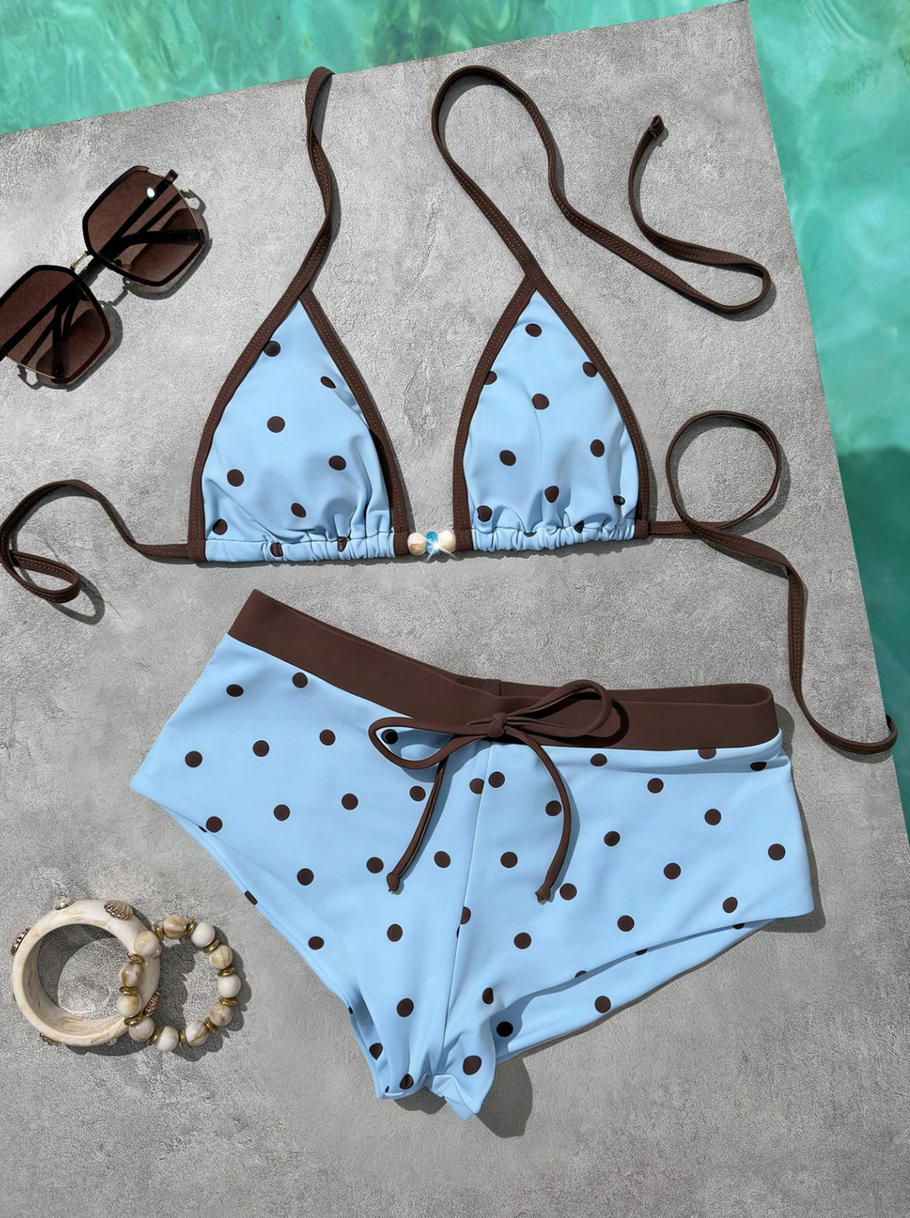 Triangle Top & Boy Shorts Bikini