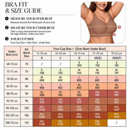 Classic T-Shirt Bra, Wireless Full Coverage for All Day Comfort