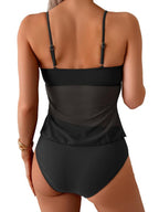 Mesh Bow One-Piece Swimsuit