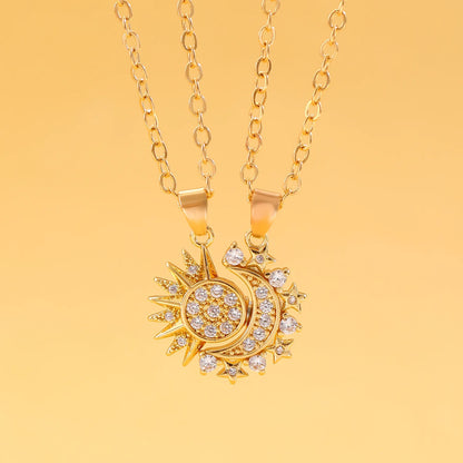 Sun & Moon Necklace Set - Duo Pack