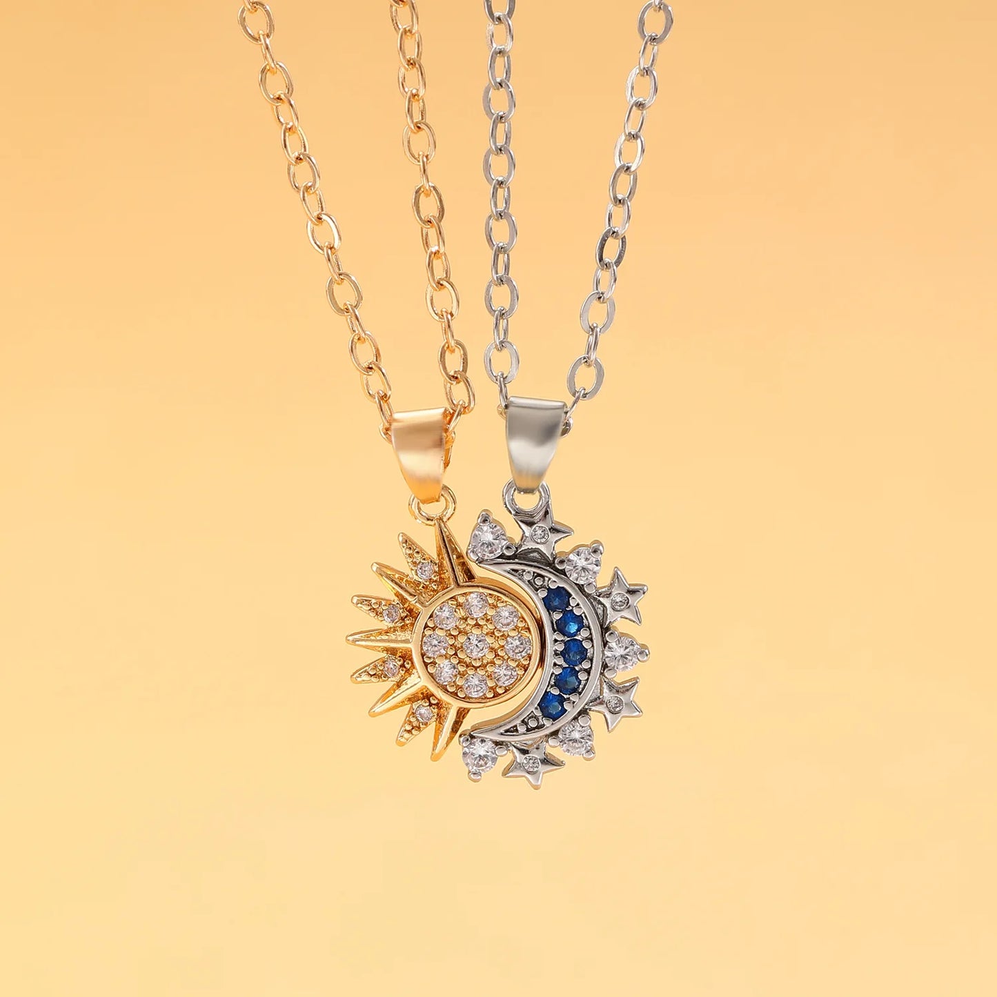 Sun & Moon Necklace Set - Duo Pack