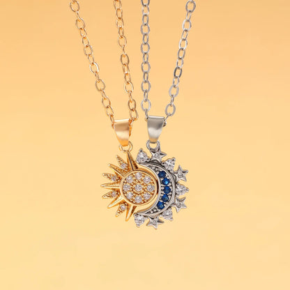 Sun & Moon Necklace Set - Duo Pack