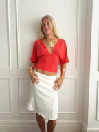 Vaya Draped V-Neck Top